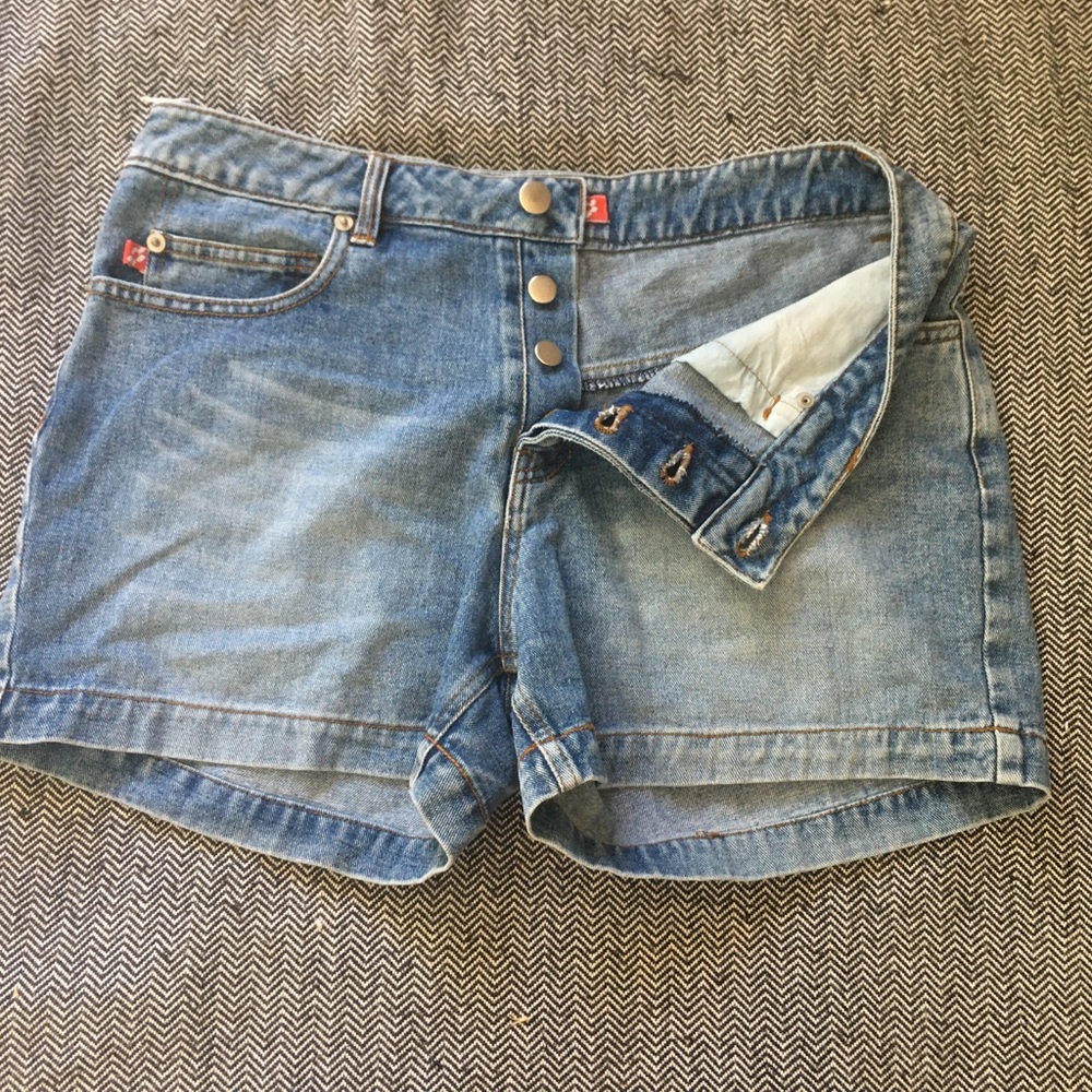 Kali Girl high waisted jean shorts.